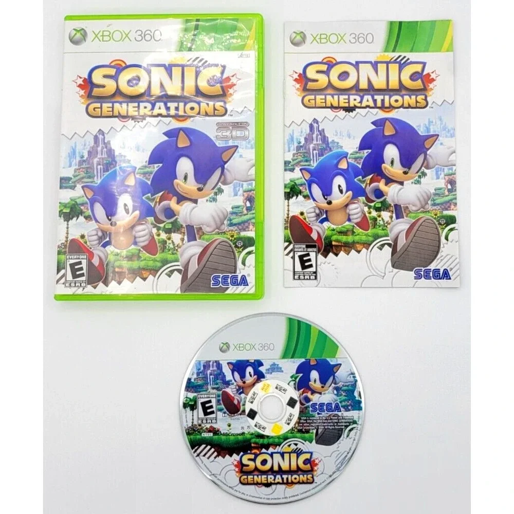 SONIC GENERATIONS - XBOX 360 GAME - COMPLETE!‎